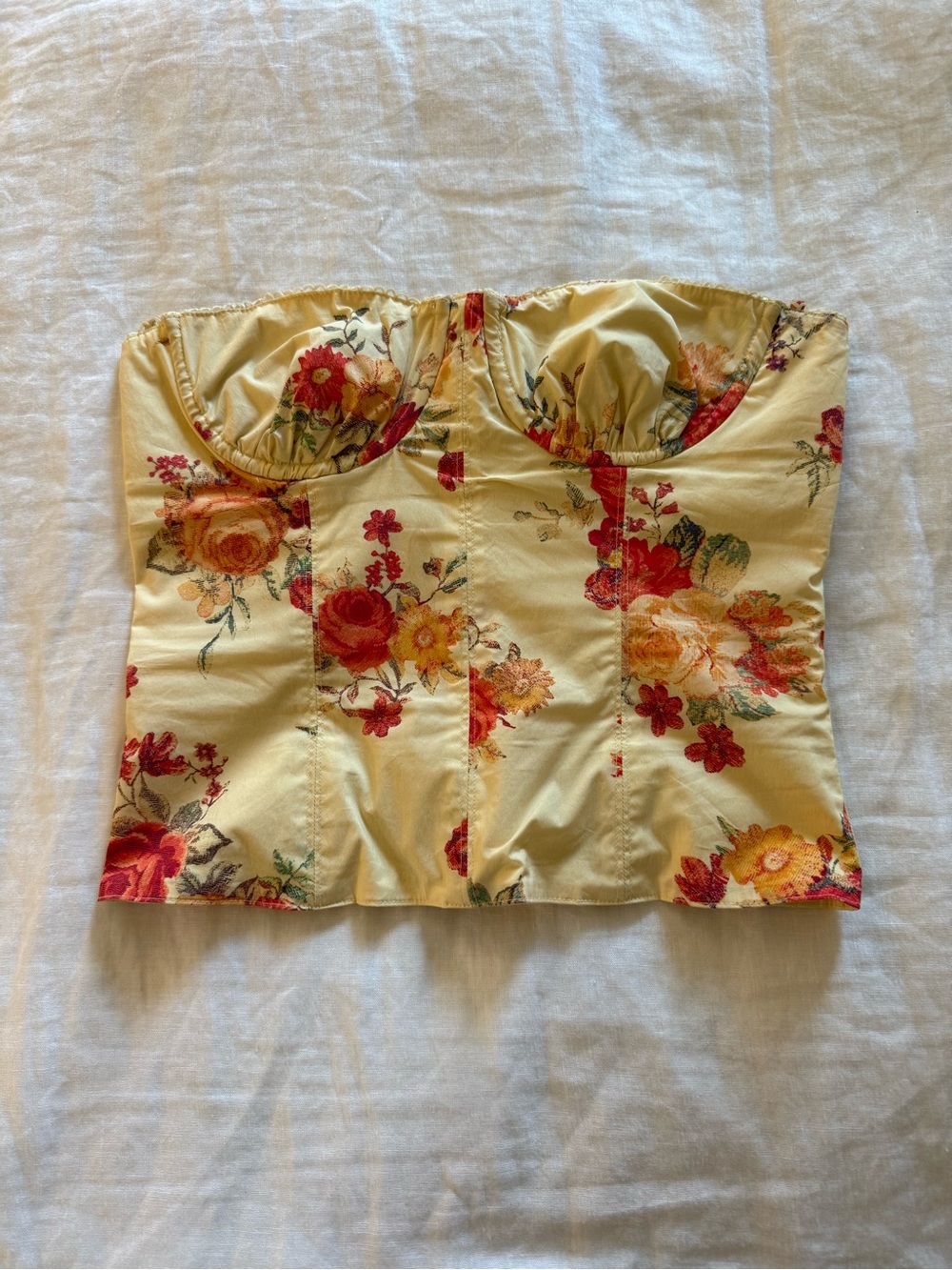 DANIELLE BERNSTEIN by WeWoreWhat Floral Corset Top